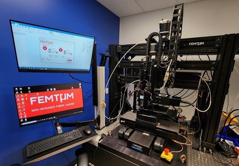 3μm激光加工系统，Femtum搭建中红外激光器微加工平台